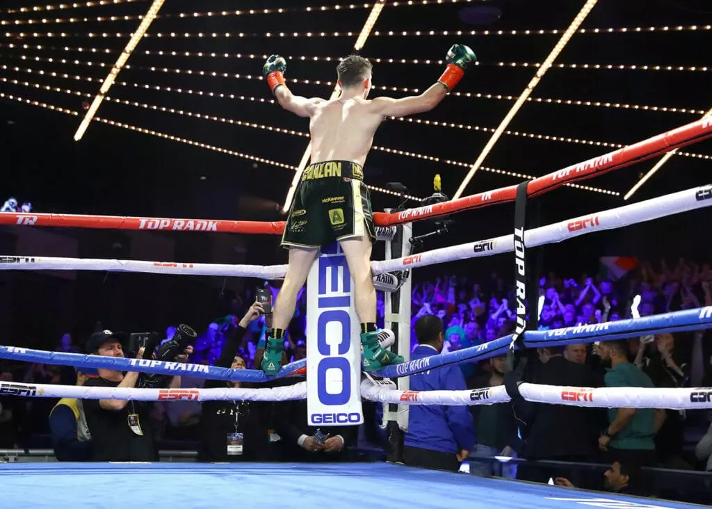 Michael Conlan Corner celebration