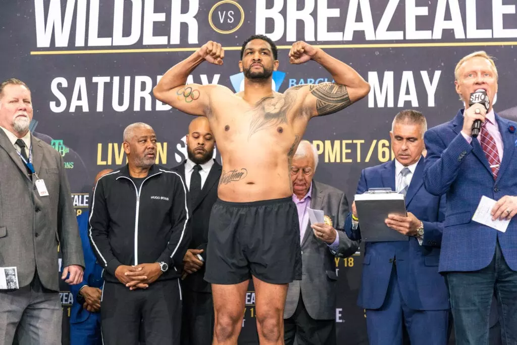 Wilder vs Breazeale Weigh ins 05 18 2019 Weigh in Ryan Hafey Premier Boxing Champions