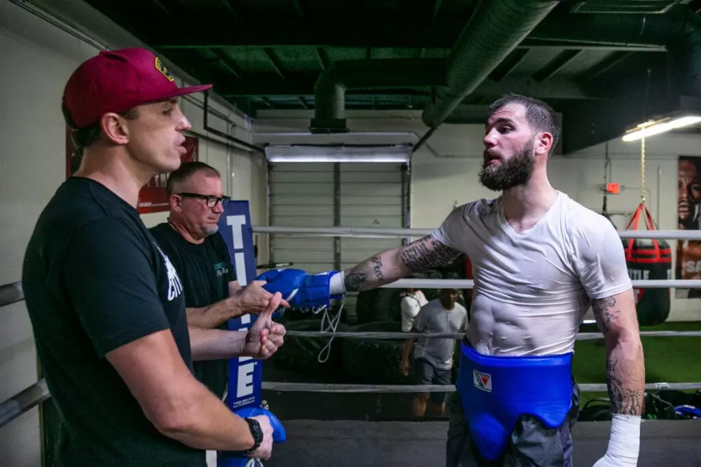 Caleb Plant Sparring 07 20 2019 Training camp Nabeel Ahmad Premier Boxing Champions