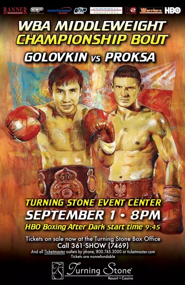Gennady Golovkin vs. Grzegorz Proksa poster