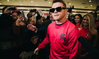 Canelo Arrived In Miami Sunday Night
