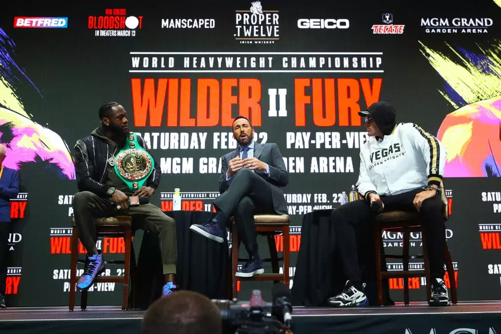 Deontay Wilder vs Tyson Fury stage