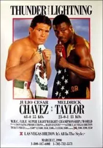Julio Cesar Chavez vs. Meldrick Taylor poster