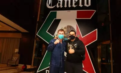 Canelo Arrived In Miami Sunday Night