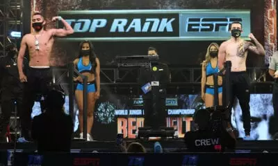 Gabriel Flores Jr vs Jayson Velez pose 1