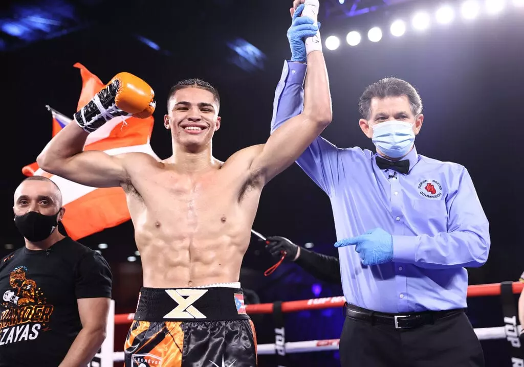 Xander Zayas In Action On Herring-Stevenson Card