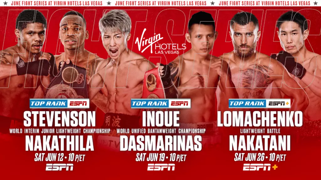 Top Rank Announces Summer Showcase Lineup