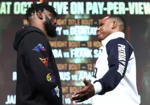 Efe Ajagba vs Frank Sanchez faceoff2