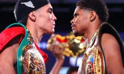 Oscar Valdez-Shakur Stevenson On Point At Raucous Weigh-In