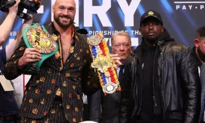 Tyson Fury-Dillian Whyte All Business Together At Presser