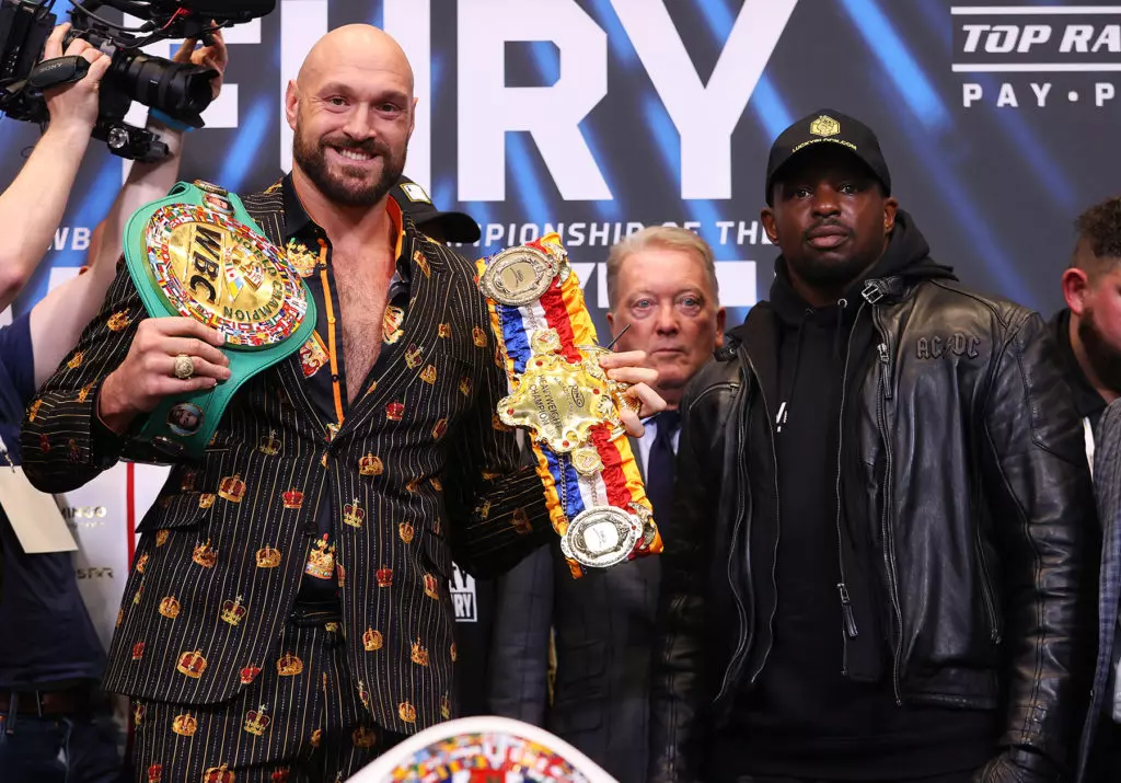 Tyson Fury-Dillian Whyte All Business Together At Presser