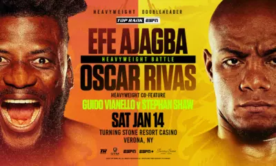 Oscar Rivas Out Of Ajagba Fight With Eye Injury