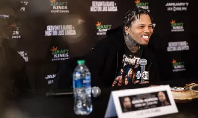Gervonta Davis at press conference for Hector Garcia fight