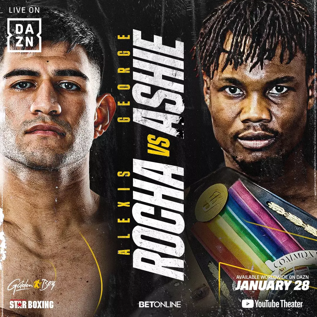 “Red Tiger” Ashie New Alexis Rocha Opponent For Saturday