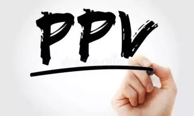 ppv pay per view acronym marker internet marketing concept background 214615268