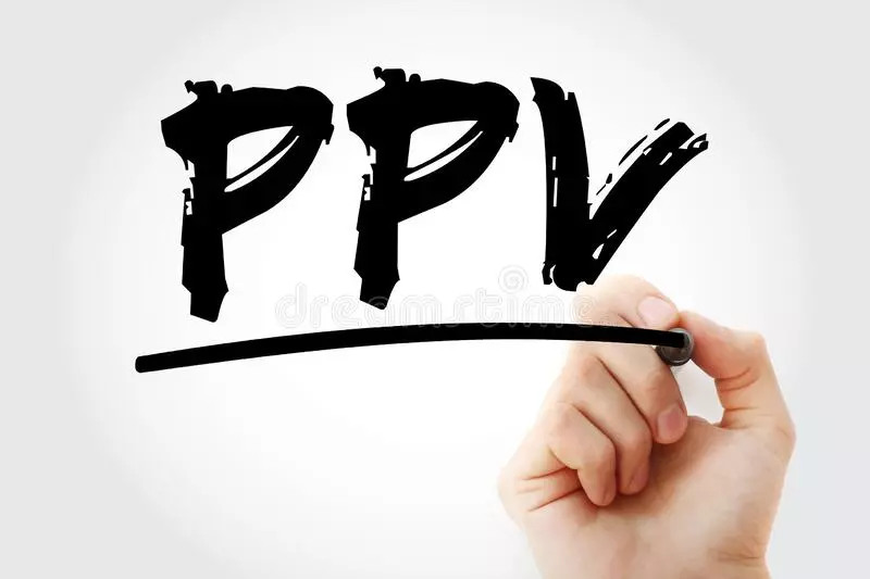 ppv pay per view acronym marker internet marketing concept background 214615268