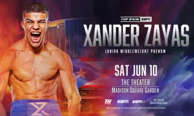 Xander Zayas Bout Re-Scheduled For June