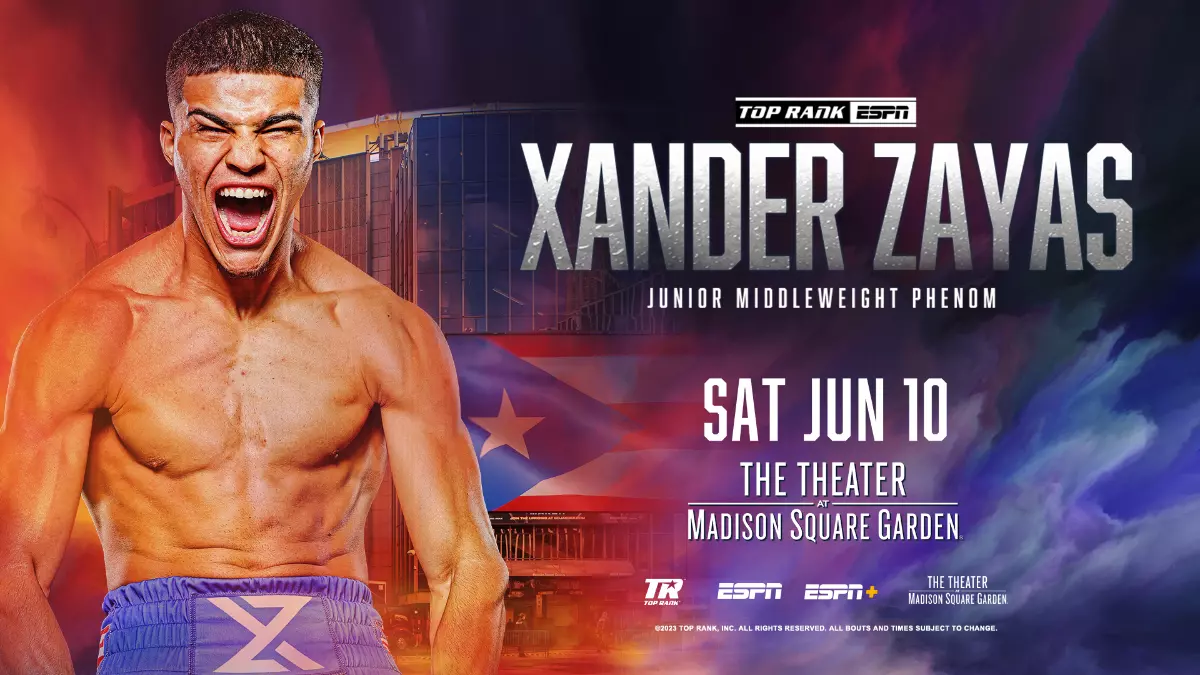 Xander Zayas Bout Re-Scheduled For June