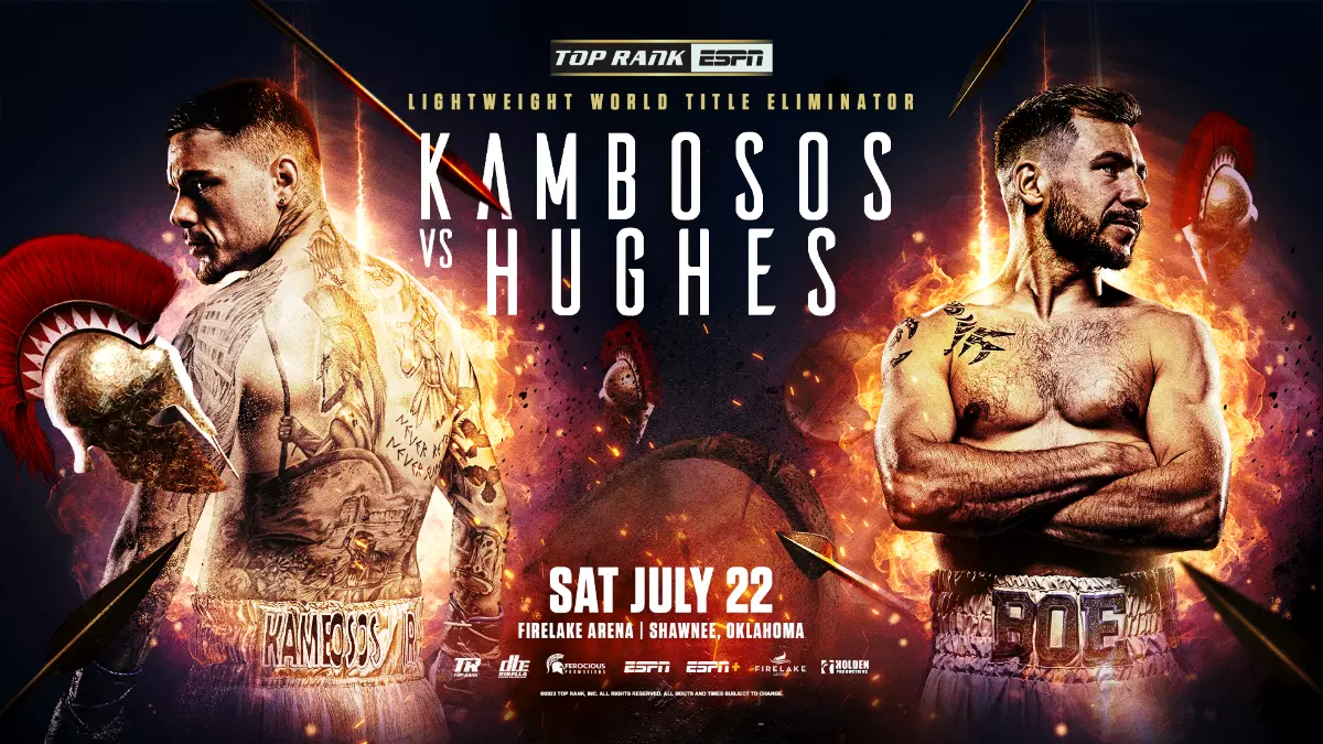 Kambosos-Hughes, Davis-Patera Confirmed For July 22