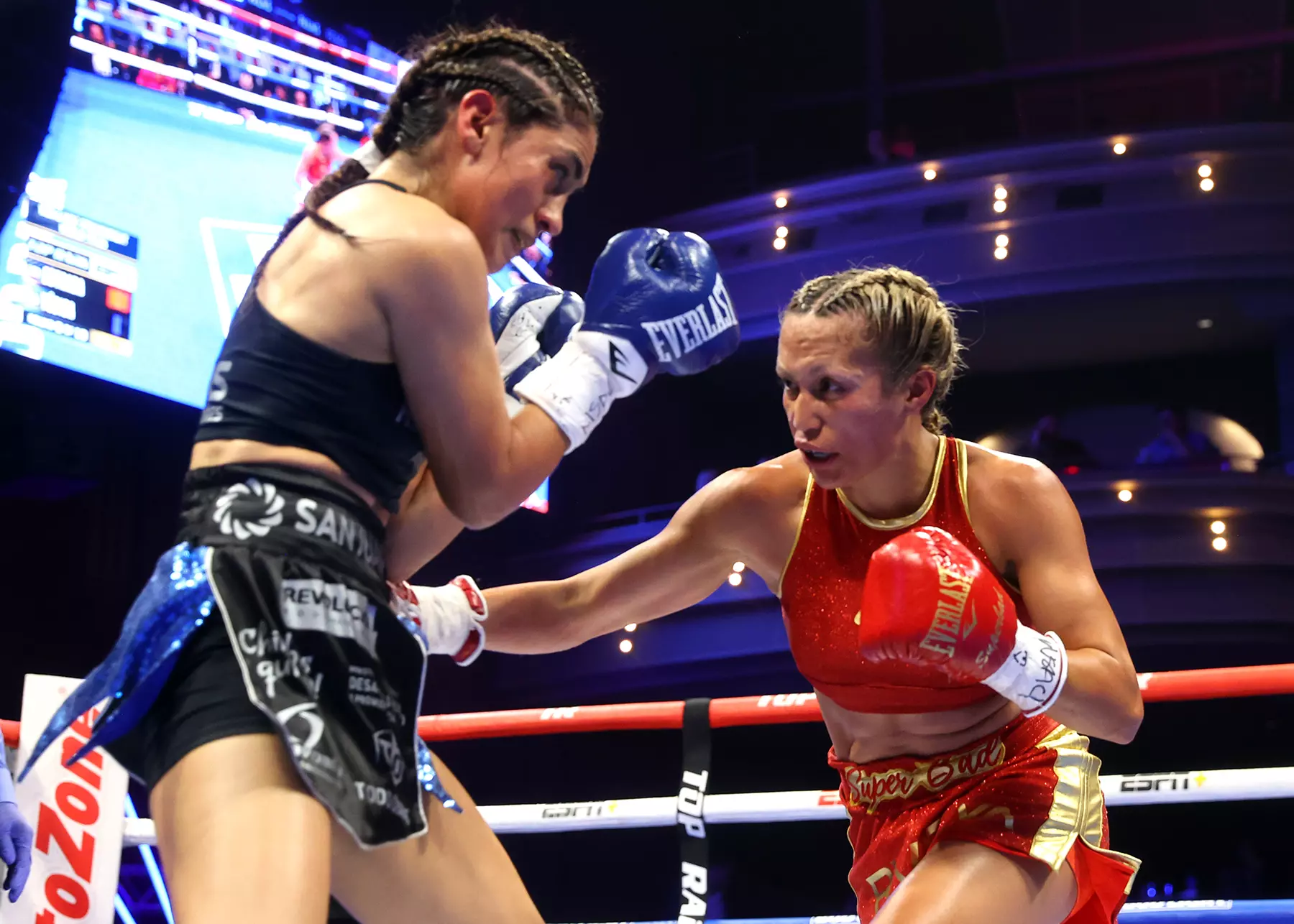 Seniesa Estrada and Leonela Yudica in action