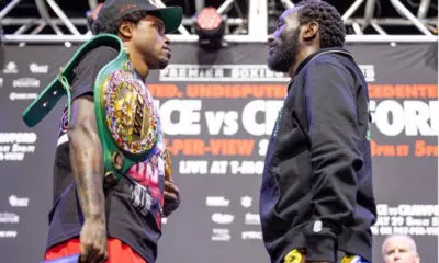 Errol Spence Jr. and Terence Crawford face off