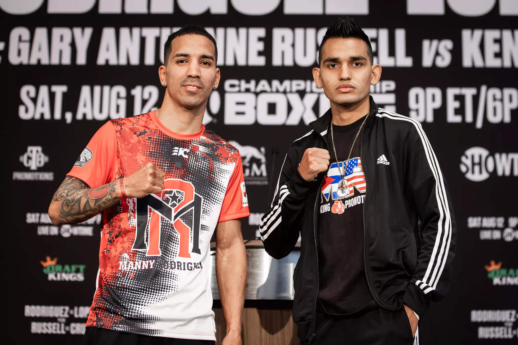 Emmanuel Rodriguez and Melvin Lopez pose for the cameras