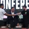 Anthony Joshua and Robert Helenius speak at press conference
