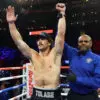 Richard Torrez Jr celebrates after defeating Willie Jake Jr