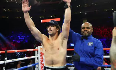 Richard Torrez Jr celebrates after defeating Willie Jake Jr
