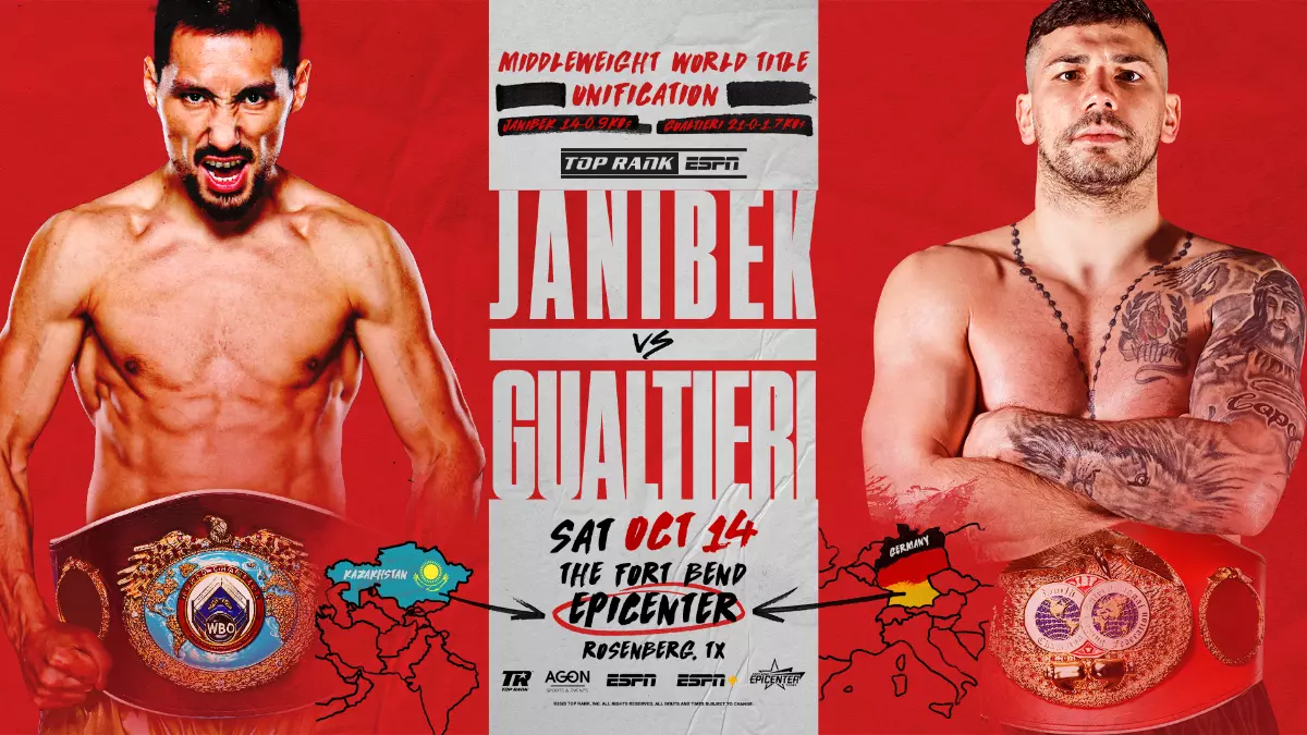 Janibek Alimkhanuly to face Vincenzo Gualtieri in unification