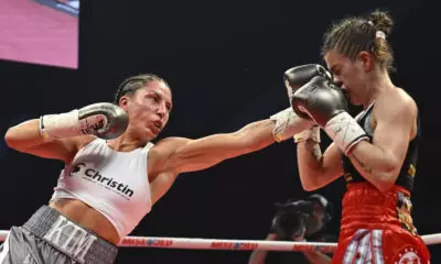 Kim Clavel and Evelin Bermudez in world title action