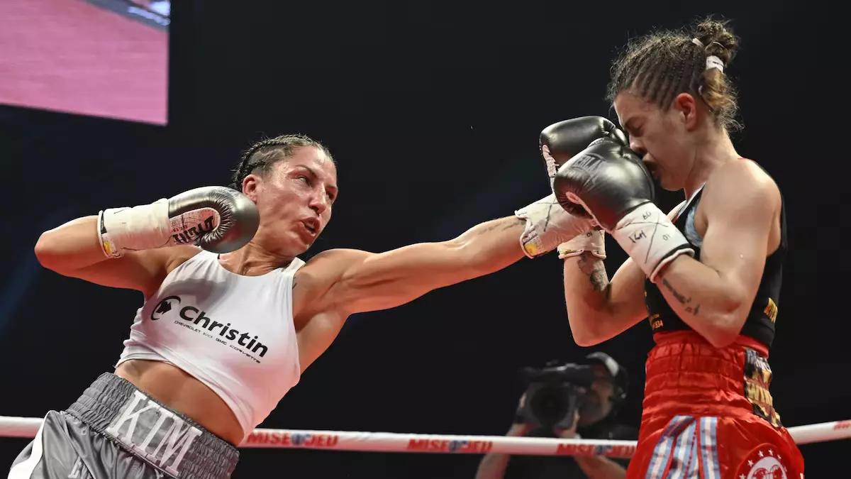 Kim Clavel and Evelin Bermudez in world title action