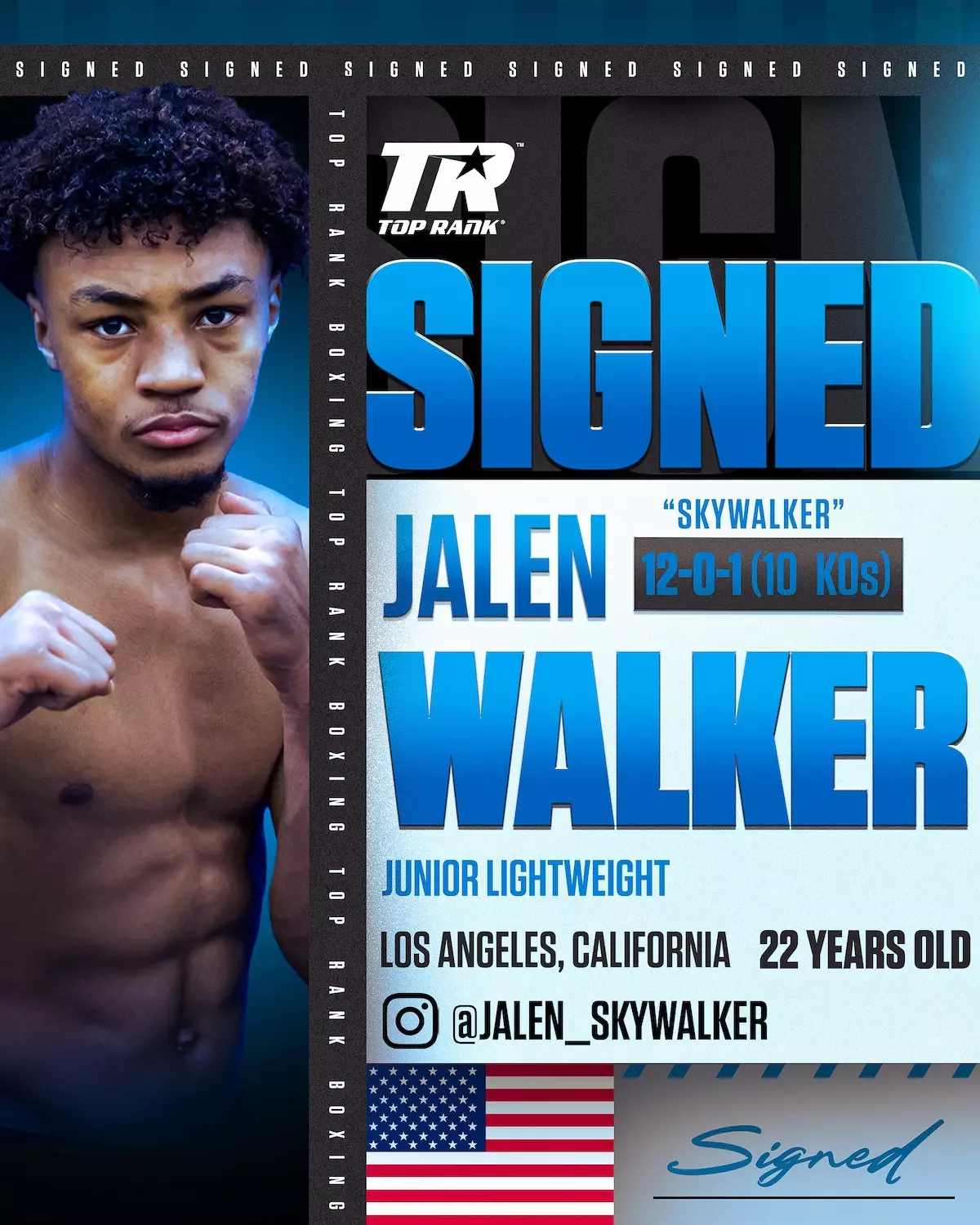 Top Rank Announce Signing of 'Sensational Talent'