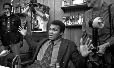 Muhammad Ali before fight with Joe Frazier