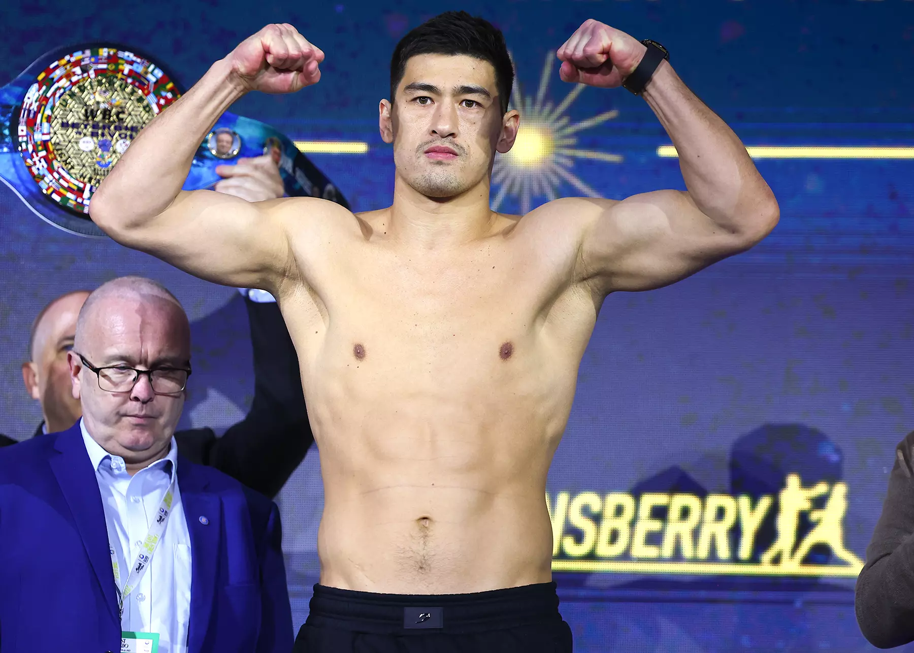 Dmitry Bivol vs Michael Eifert: Dmitry Bivol at weigh in before Artur Beterbiev rematch