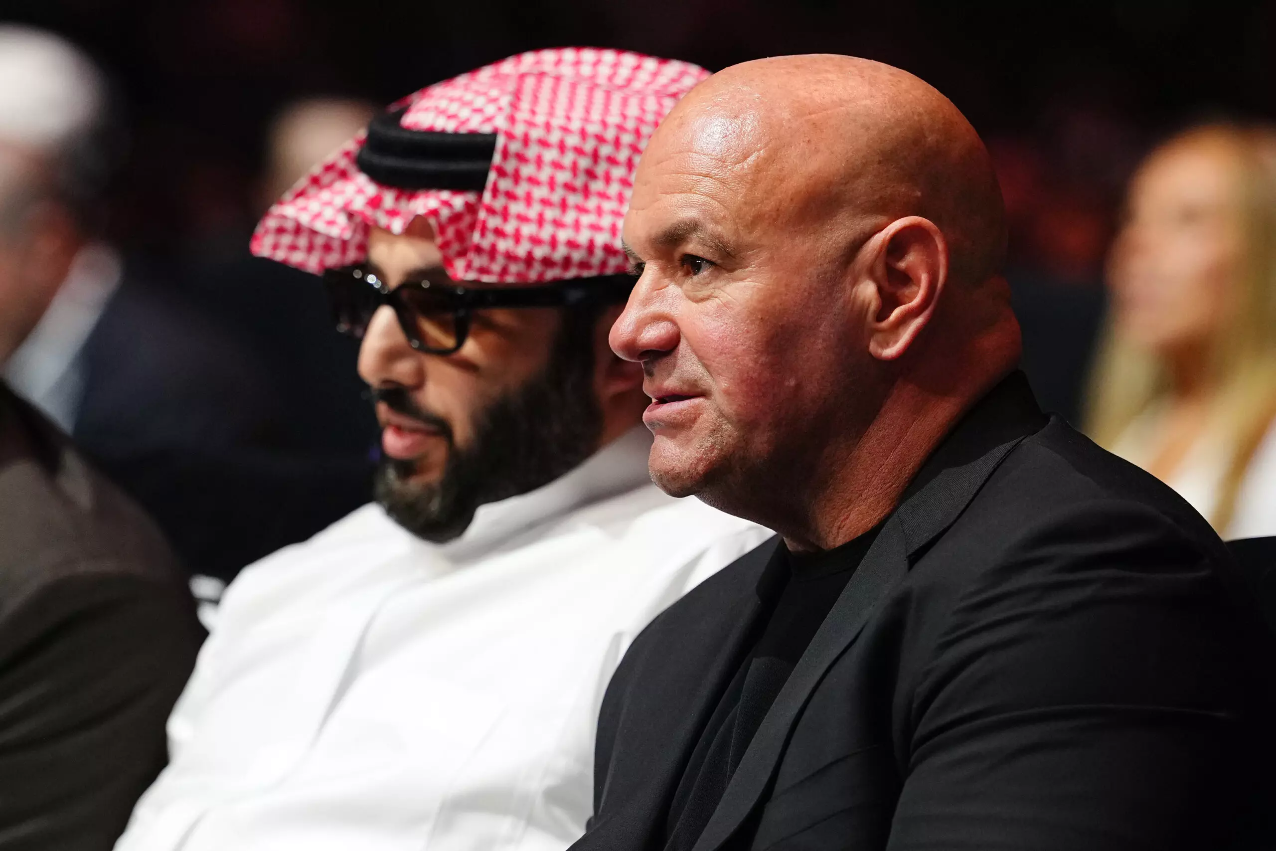 Tyson Fury vs Anthony Joshua: Turki Al-Sheikh and UFC President Dana White attend a super welterweight bout on the undercard of the Canelo v Crawford event at Allegiant Stadium on September 13, 2025 in Las Vegas, Nevada.