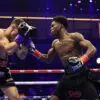 Abdullah Mason vs Joe Cordina: Abdullah Mason punching Sam Noakes