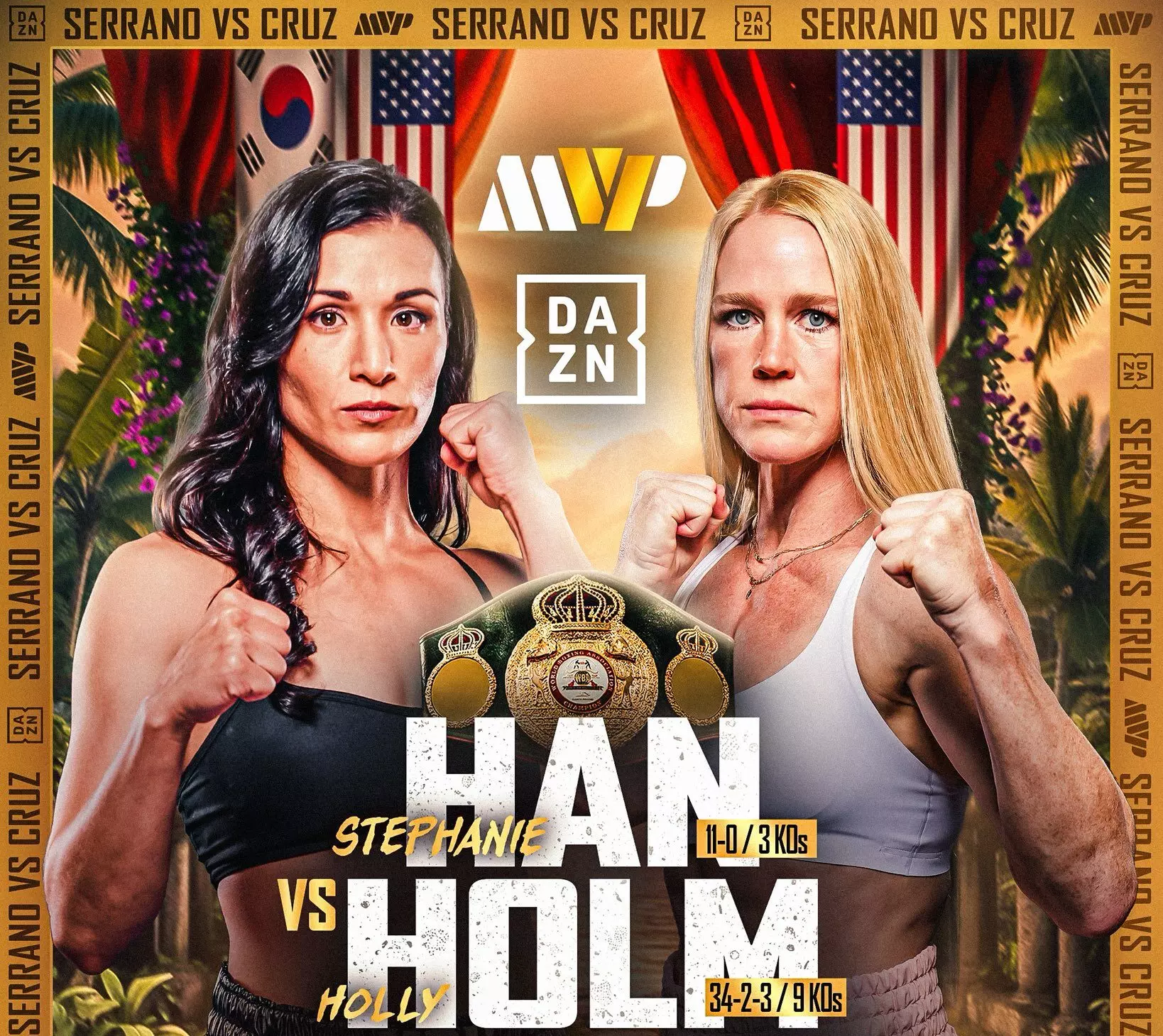 Holly Holm gets world title shot on Amanda Serrano-Erika Cruz 2 undercard
