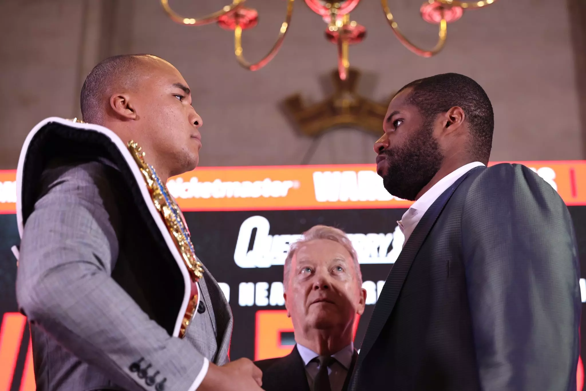 Boxing schedule: Daniel Dubois and Fabio Wardley face-off at Don't Blink launch press conference.
