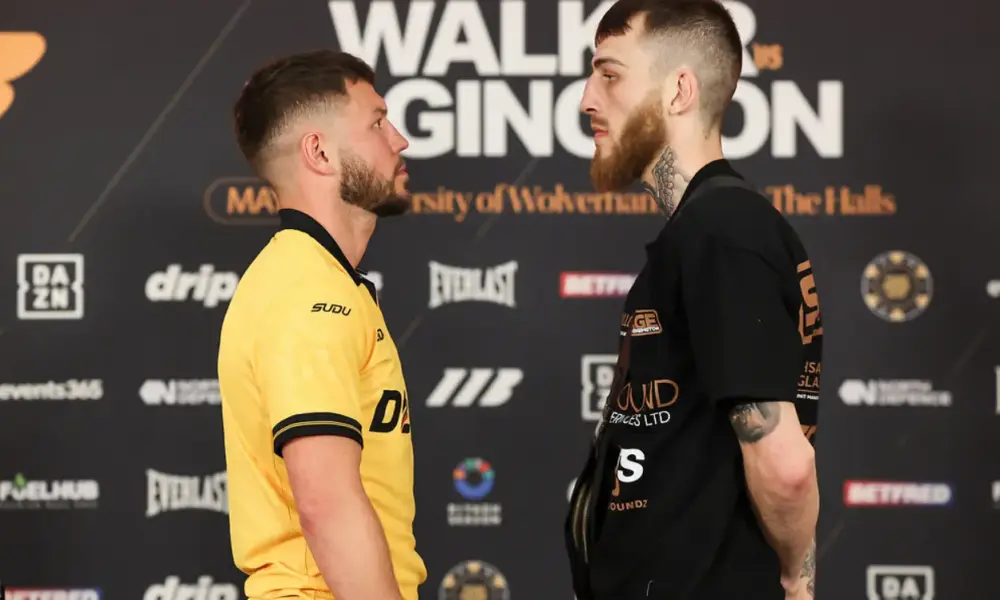 Conah Walker and Sam Eggington face off