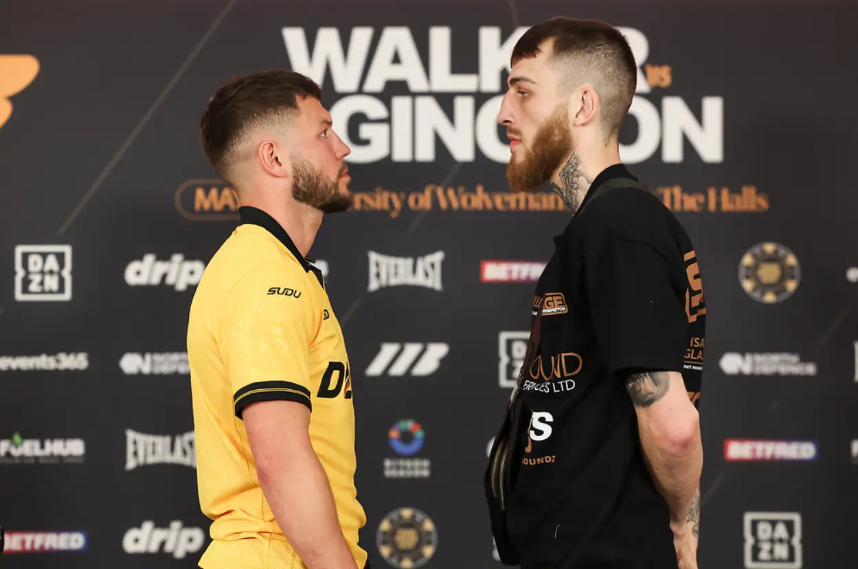 Conah Walker and Sam Eggington face off