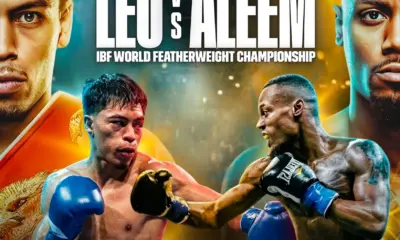Fight poster for Angelo Leo vs. Ra'eese Aleem