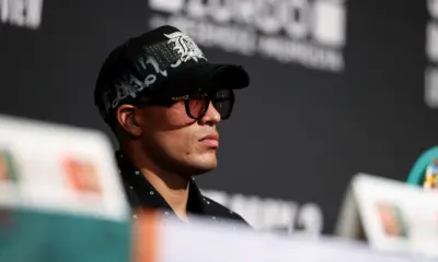 David Benavidez at pre-fight presser before Gilberto Ramirez clash.