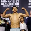 Jaime Munguia at weigh in before Armando Resendiz May 2 fight
