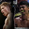 Side by side images of Naoya Inoue and Junto Nakatani