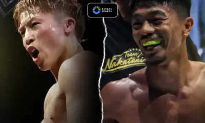 Side by side images of Naoya Inoue and Junto Nakatani
