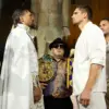 Oleksandr Usyk and Rico Verhoeven face off for May 23 fight in Giza