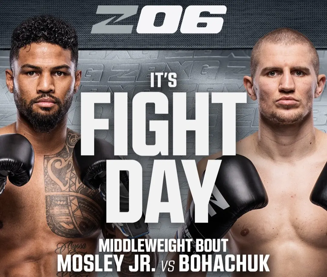 Shane Mosley Jr. vs. Serhii Bohachuk fight poster