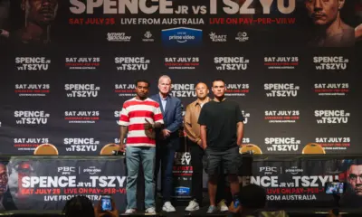 Errol Spence Jr vs Tim Tszyu launch press conference for July 25 fight