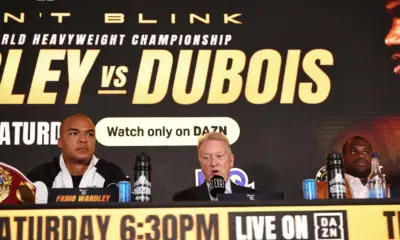 Fabio Wardley and Daniel Dubois at their press conference